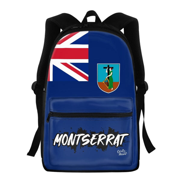 Montserrat Flag Backpack Montserrat Standard